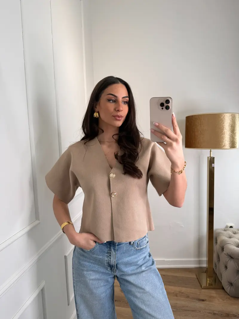 Dounia top - taupe