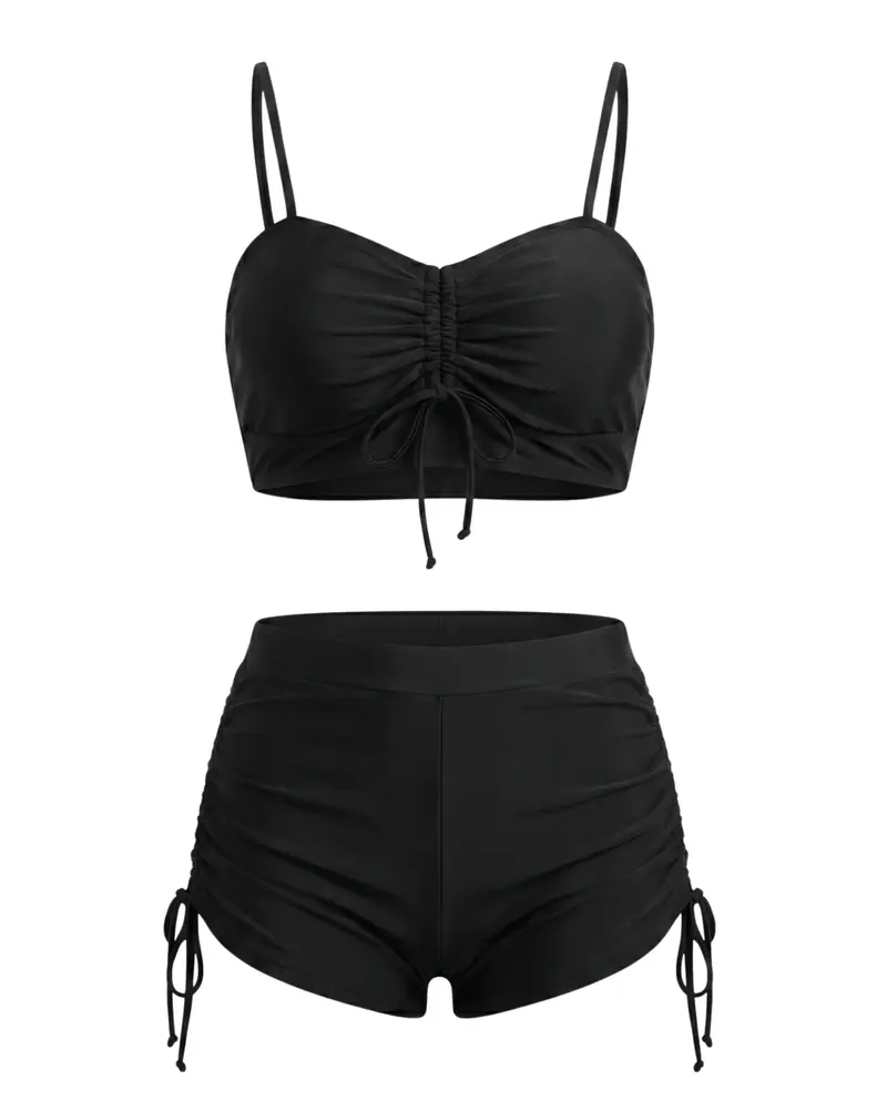Drawstring Two-Piece Swim