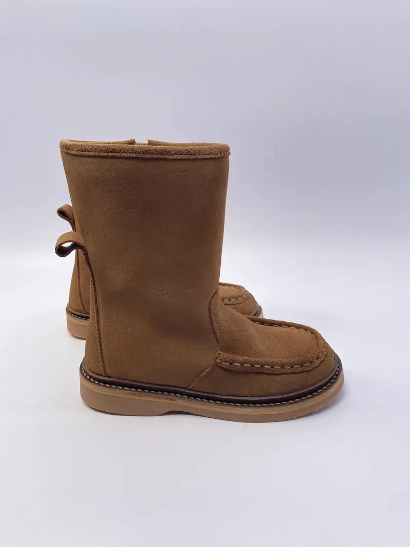Du Loua laarsje Lexi Nutmeg suede met bont