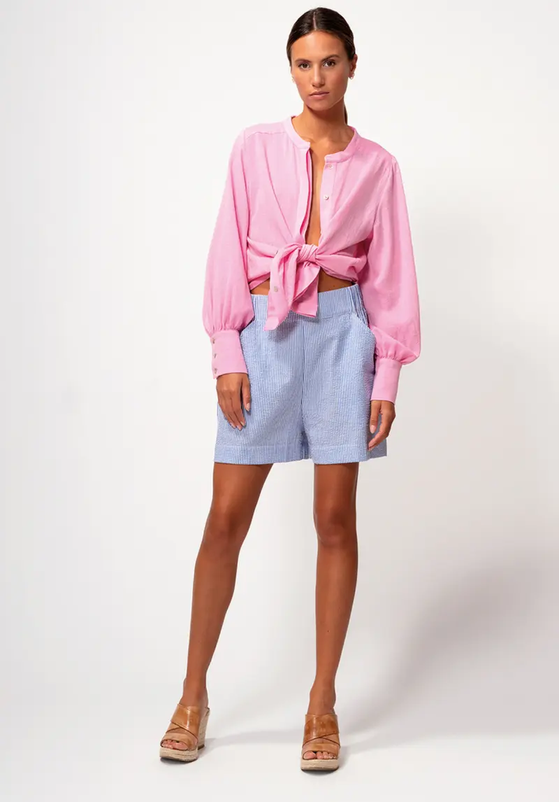 Dutchess darling short blue stripe