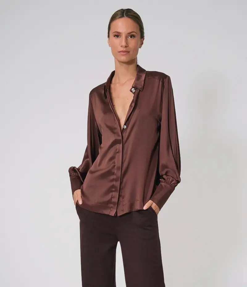 Dutchess fem blouse brown