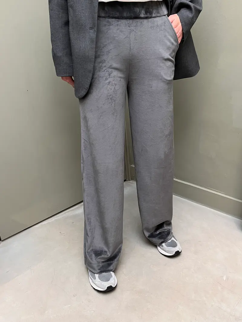 Dutchess Grace pant grey velvet