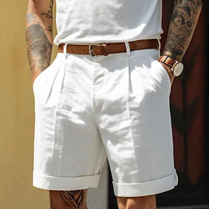 Egon | Leinen Baumwoll Shorts