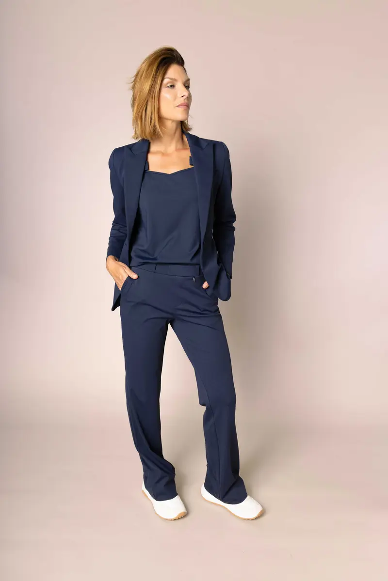 ELARA TROUSER - navy blue