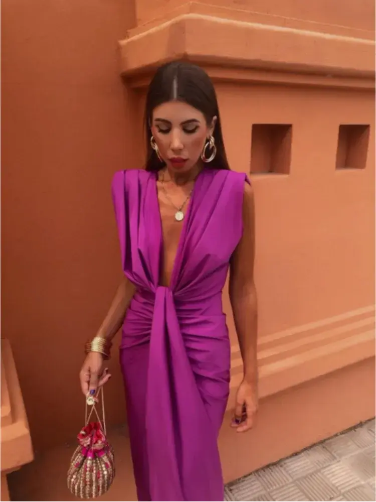 Elegant Pleated Dress