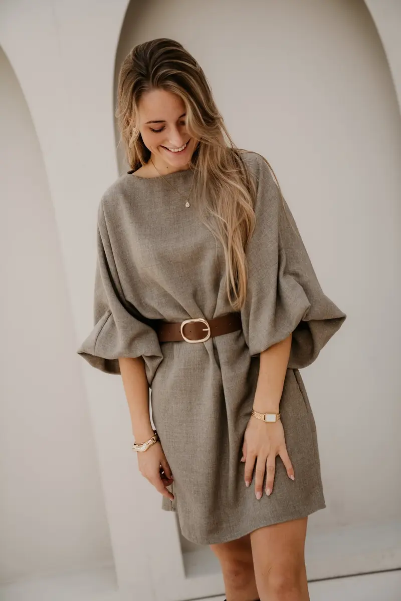 Elina Dress Gray