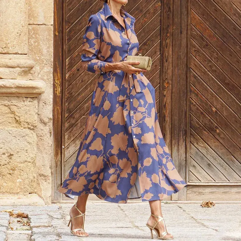 ÉLISE | ELEGANT LONG DRESS WITH LONG SLEEVES