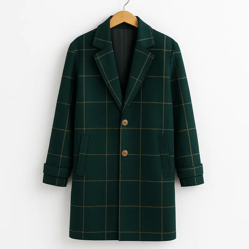 Ćlise⢠| Classic Checked Wool Coat
