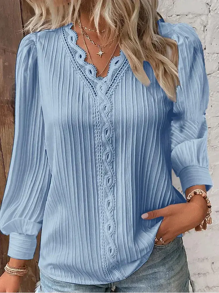Emma | Blouse with Lace Details