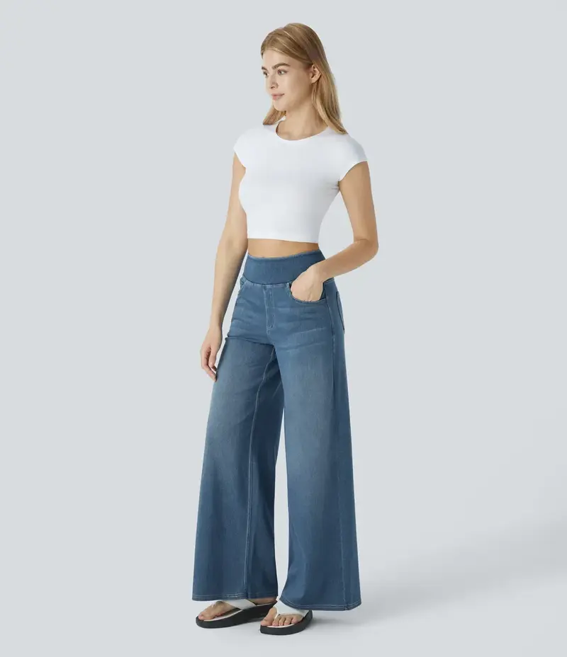 EMMA | Hoch taillierte Baggy-Hose