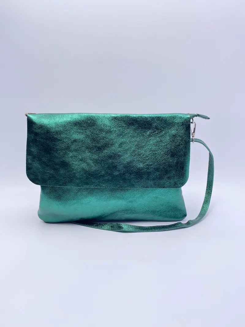 Envelope crossbody bag in Bottle green