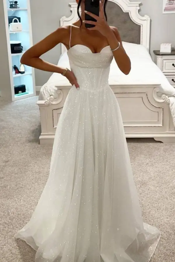 Evening Gown Women Elegant Glitter Maxi Fit Chic Look