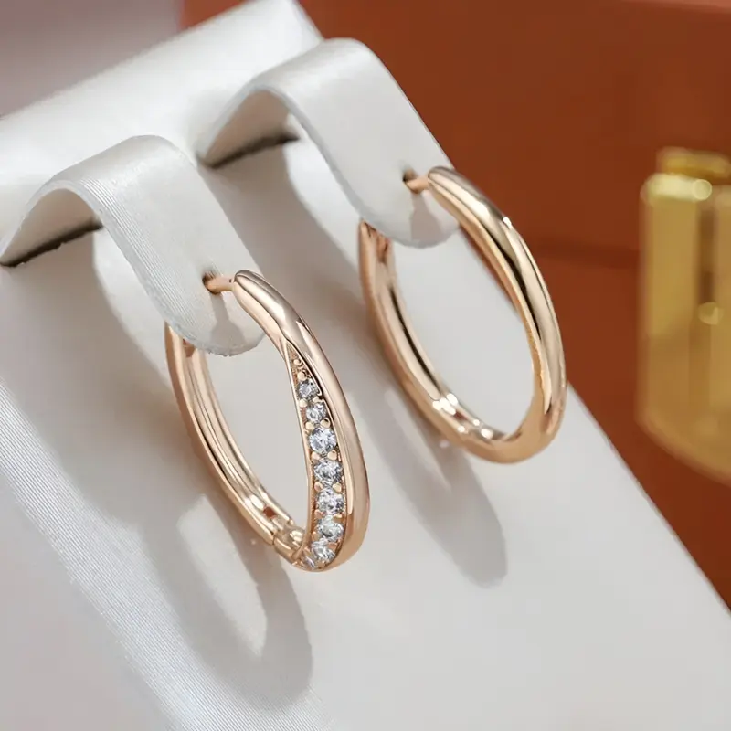 Exclusive Rose Gold Hoop Earrings