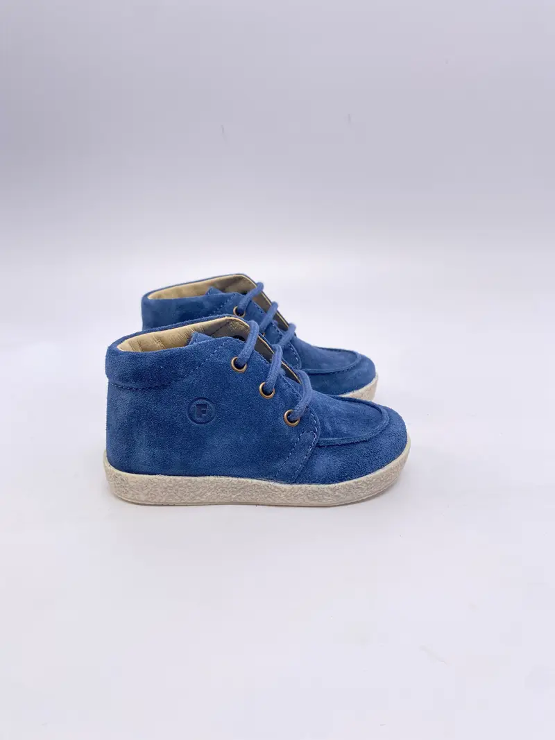 Falcotto bootschoentje ostrit suede donkerblauw