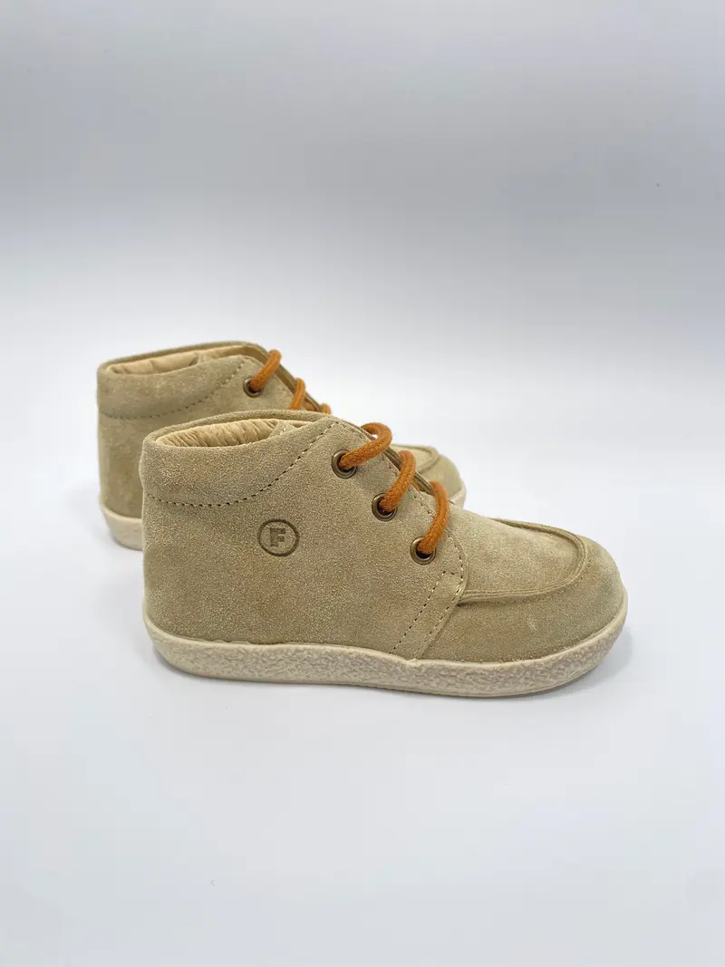 Falcotto bootschoentje ostrit suede stone