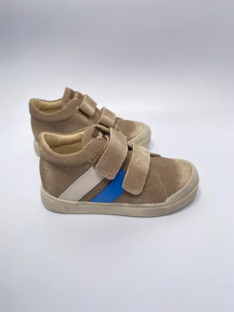 Falcotto Gazer VL taupe suede blauw wit