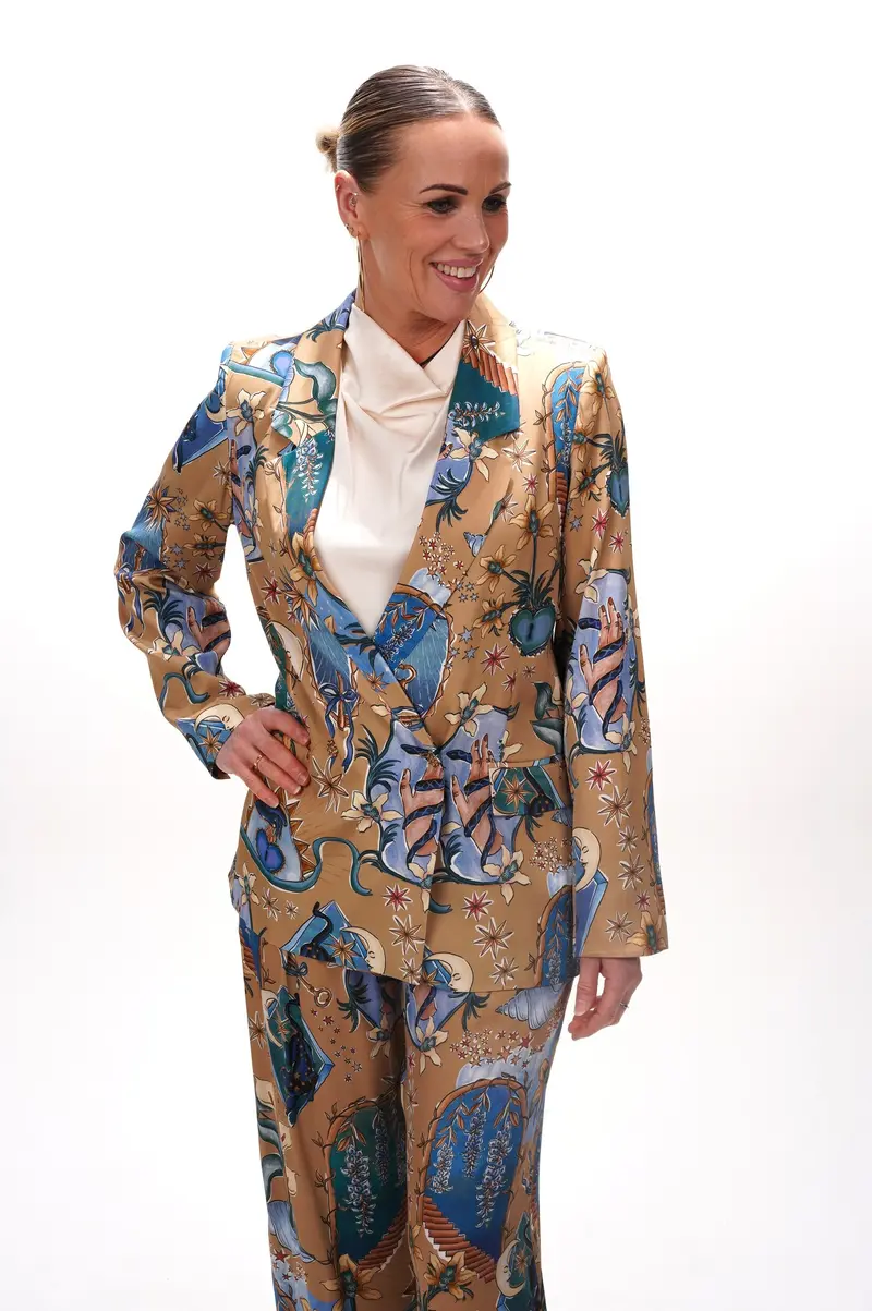 FARM RIO Ladies Blazer Mystical sand long sleeve