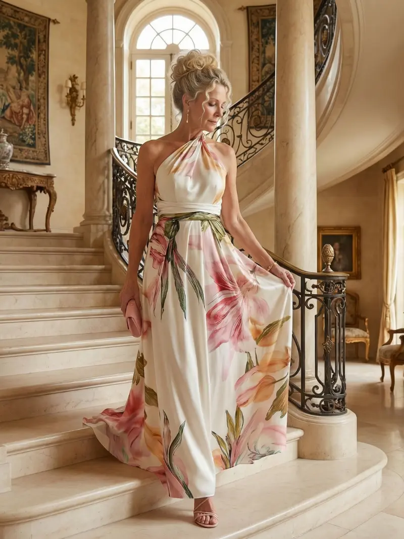 FEMKE | Blumen-Maxikleid