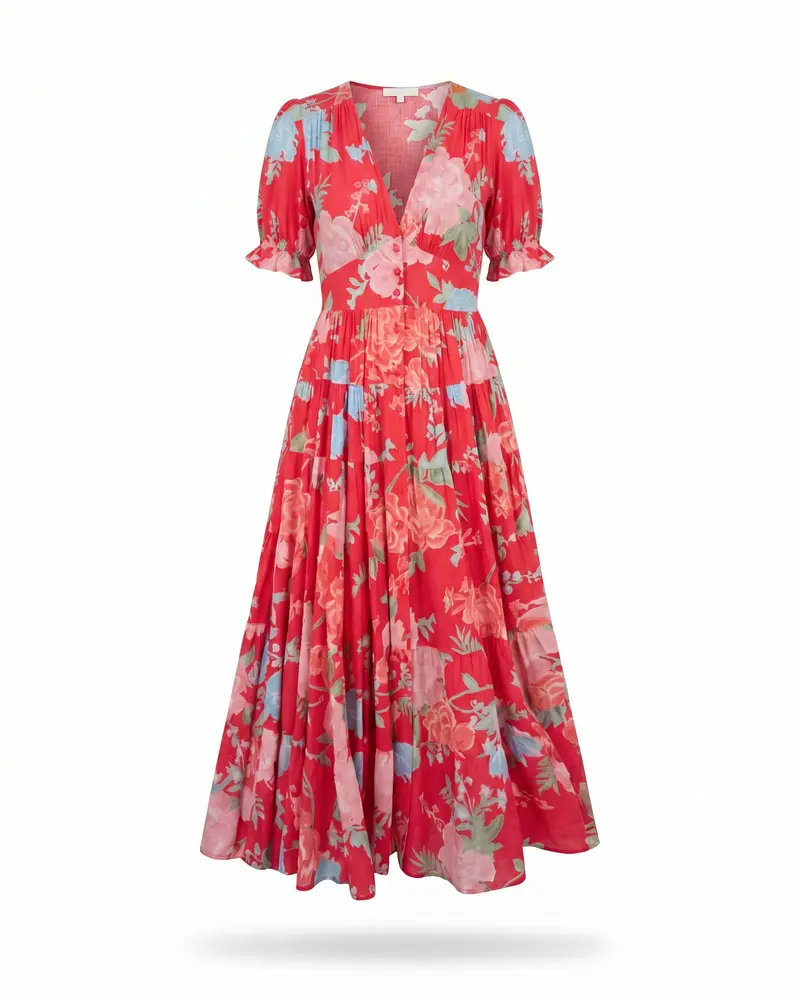 Field Print Dress