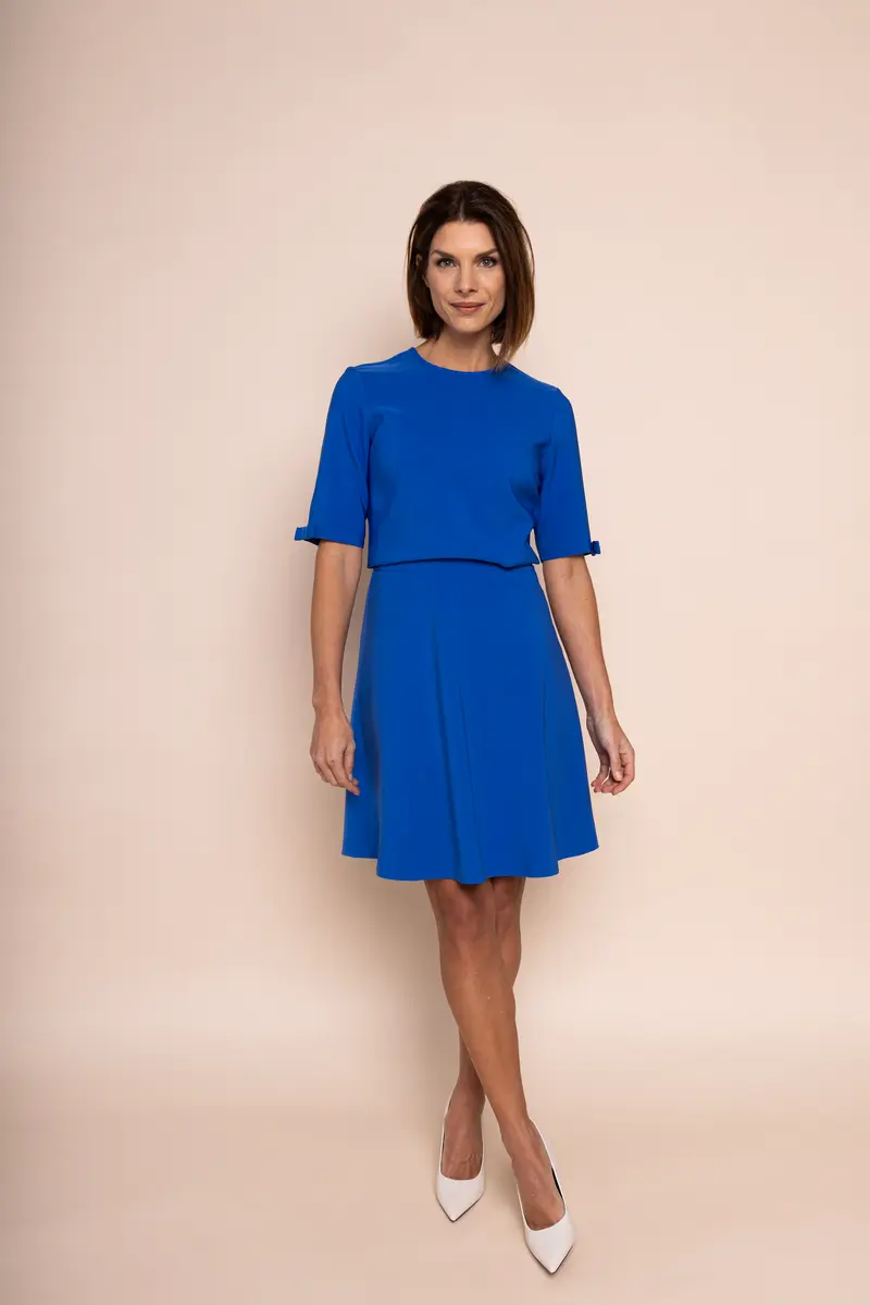 FLARE SKIRT - cobalt blue