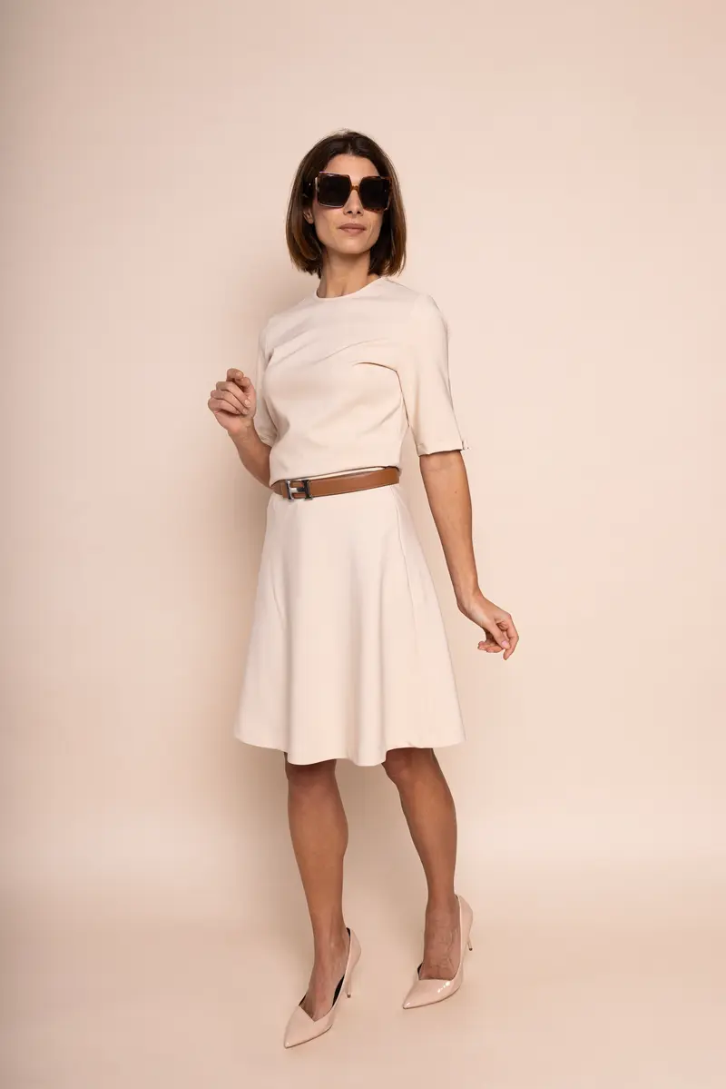 FLARE SKIRT - sand
