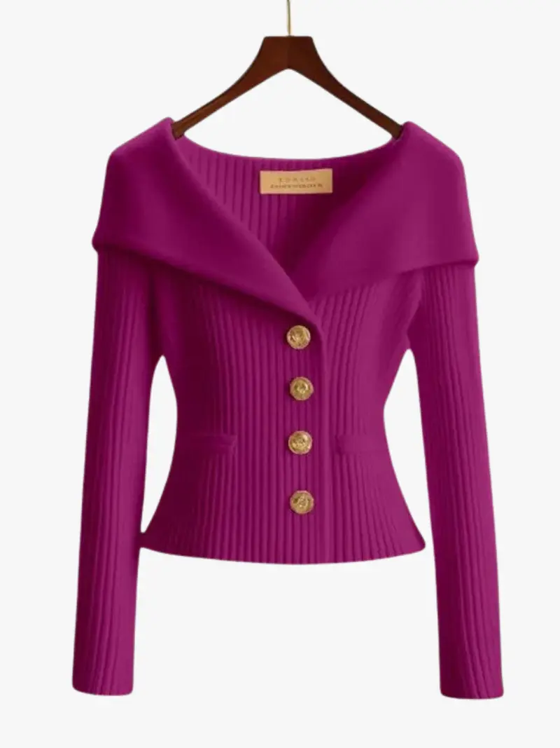 FLARED WAISTED CARDIGAN FOR WOMEN