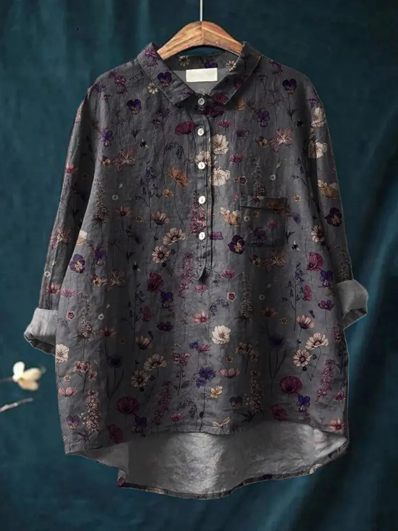 Florence™ | Women's Floral Art Print Casual Shirt