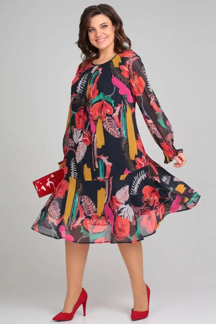Florine – Elegantes Blumenkleid