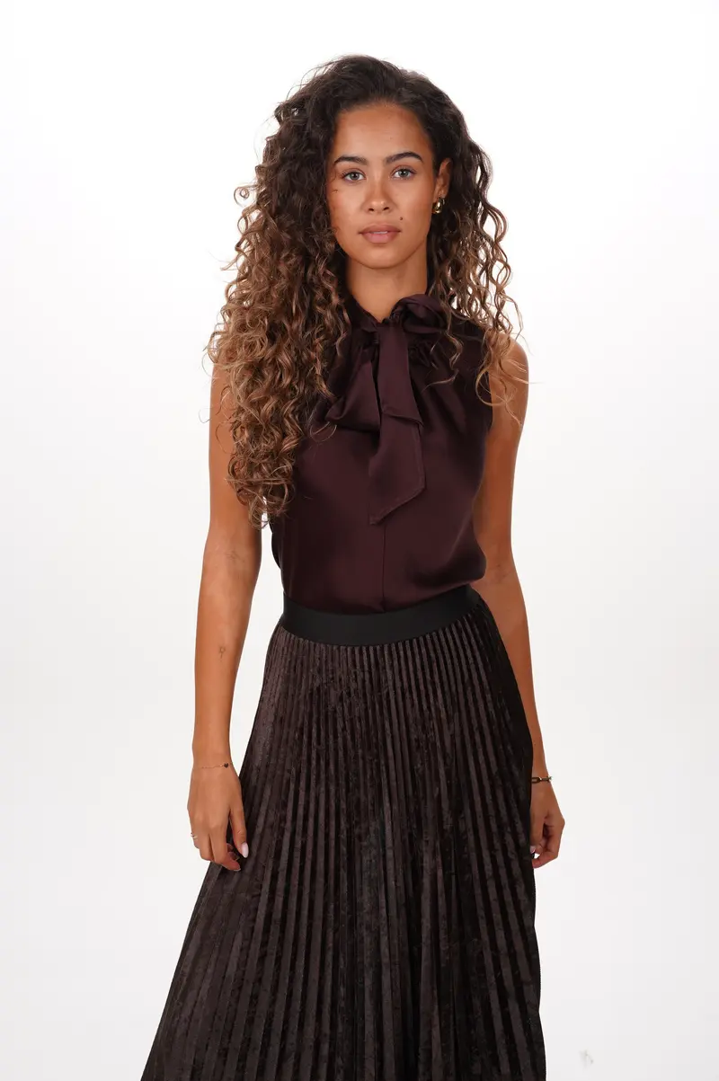 FORTE FORTE Top Silk satin lavallisre