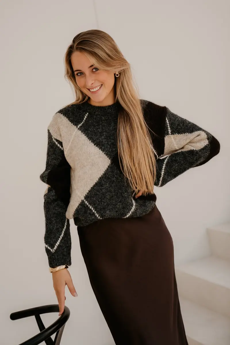 Fqgrslulu-Pullover Dark Grey