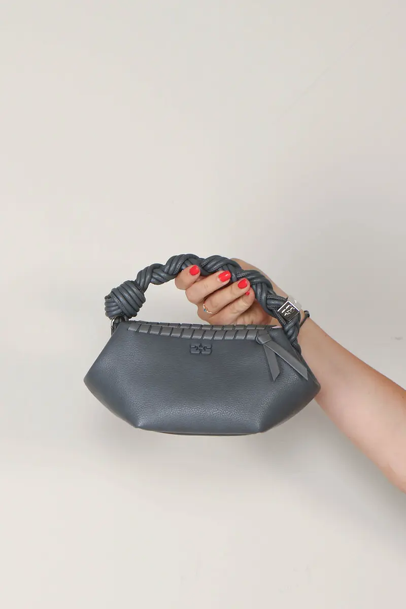 Ganni - Tas - Bou Bag Mini Tressé - Quiet Shade