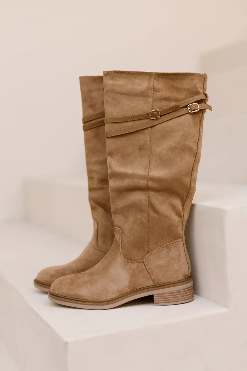 Gary Strap Boots Khaki