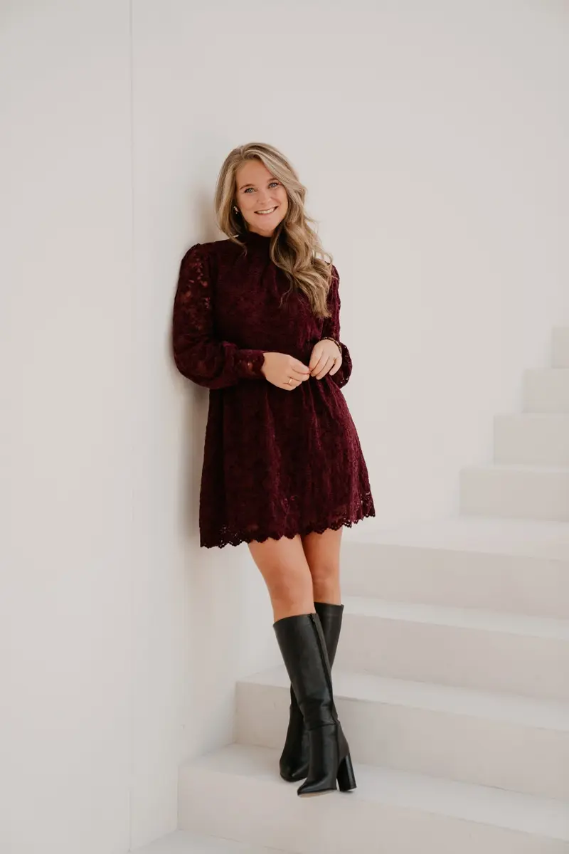 Geke dress bordeaux
