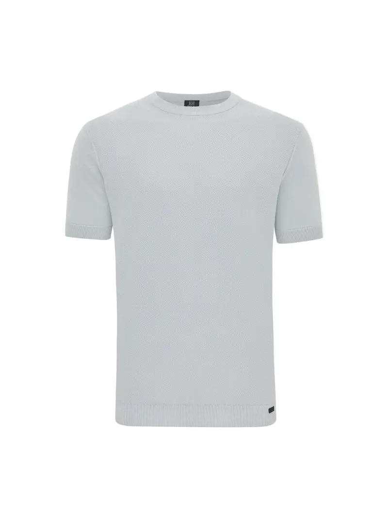 GENTI T Shirt Round Neck SS Light Blue
