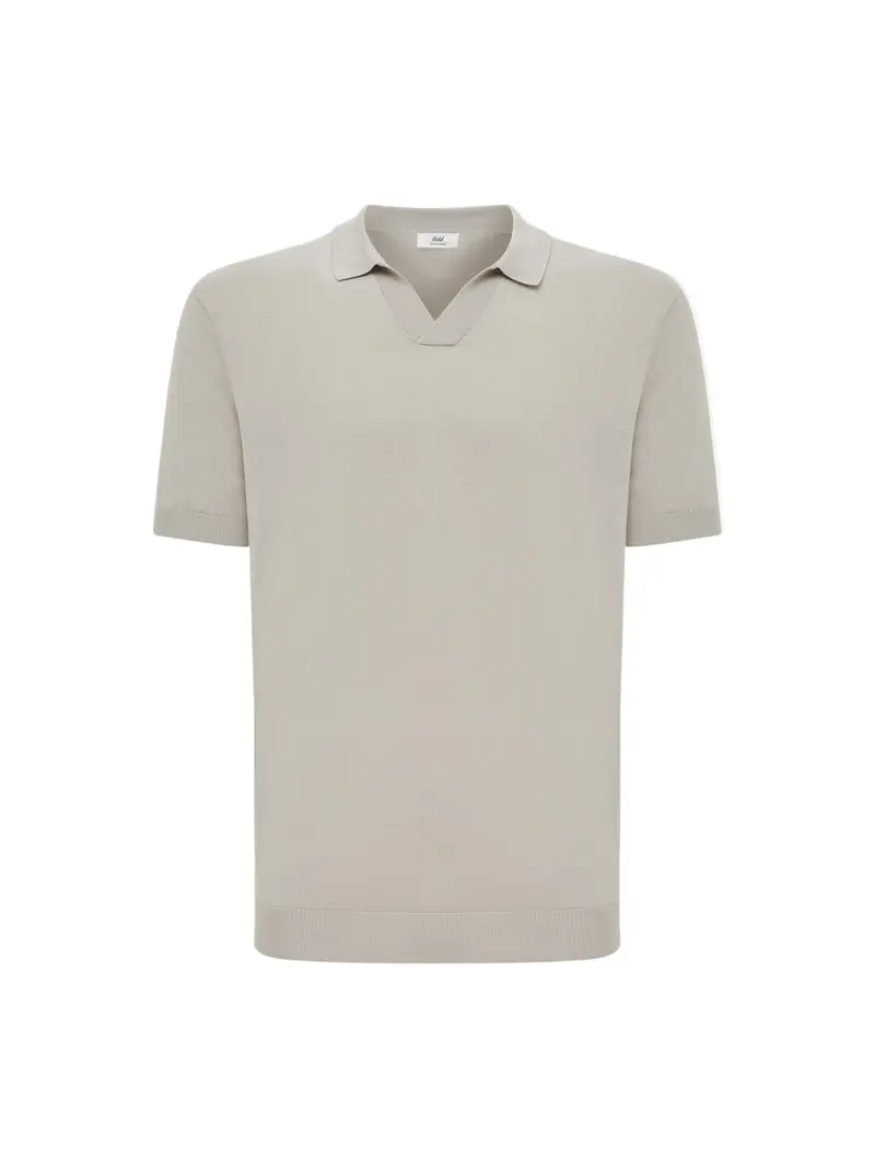 GENTILUOMO Polo Polo No Button SS Brown