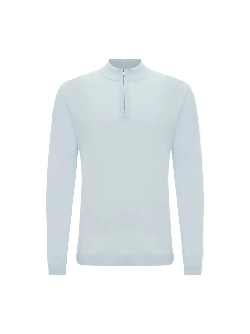 GENTILUOMO Pull Turtle Zip LS LT light blue