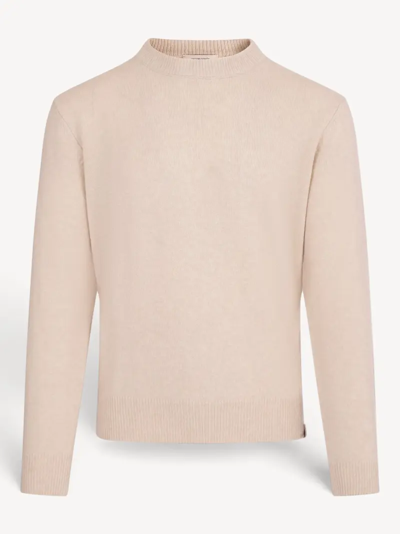 Girocollo Cashmere Sweater - Beige