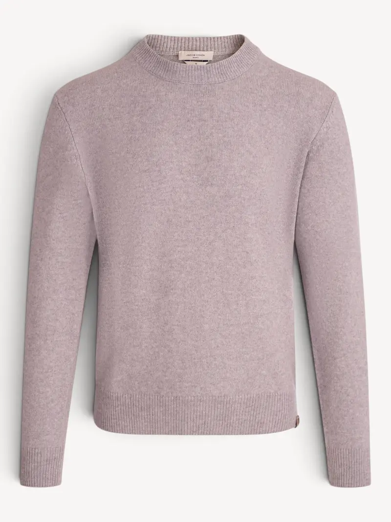 Girocollo Cashmere Sweater - Lichtgrijs