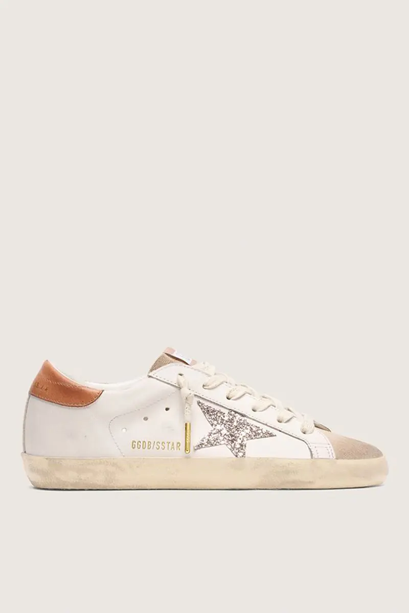 Golden Goose - Sneakers - Super Star - White / Beige / Cinder / Leather Brown