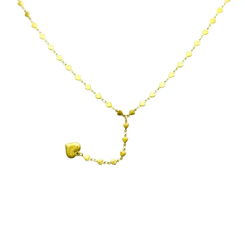 Gouden Ketting met Hartjes en Hanger – Love Design