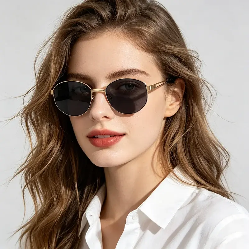 Grace™ | Oval Metal Frame Sunglasses