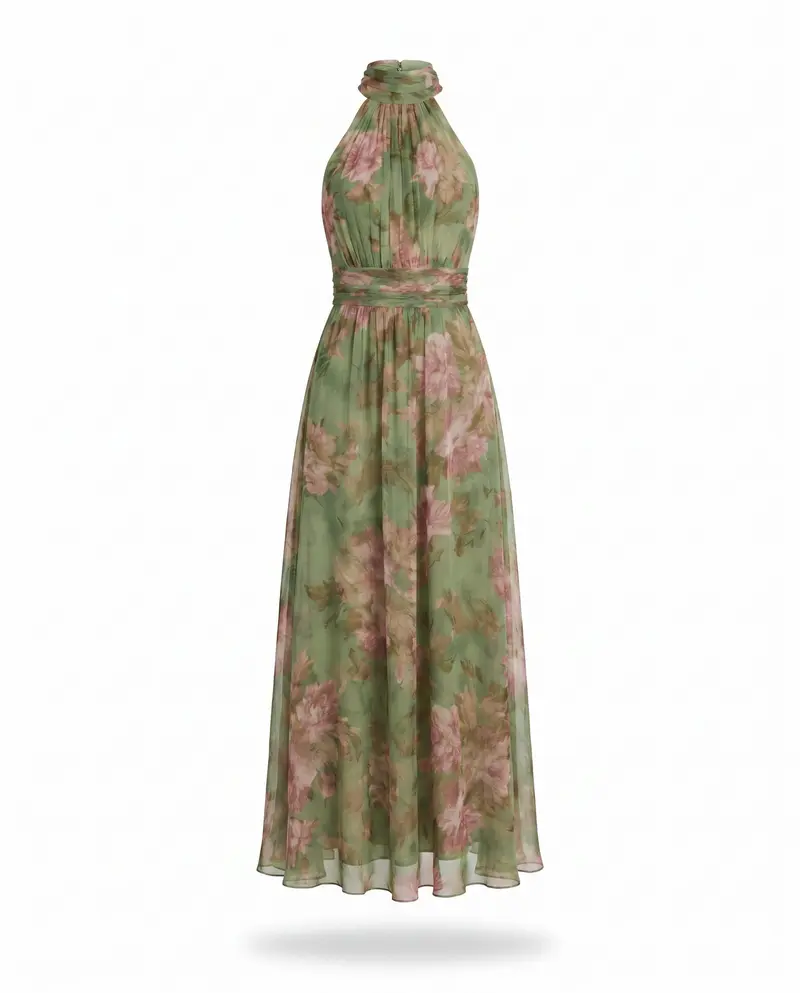 Green Petal Dress