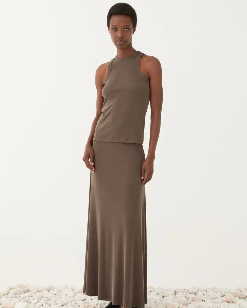 Grigio Fango Skirt