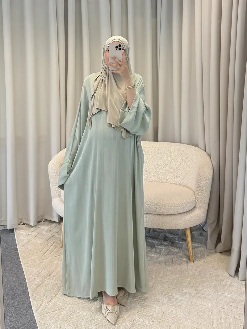 HAJAR BUTTERFLY ABAYA MINT