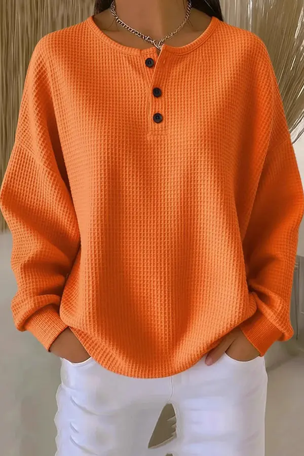 Harper Lane | Loose-Fitting Blouse with Buttons