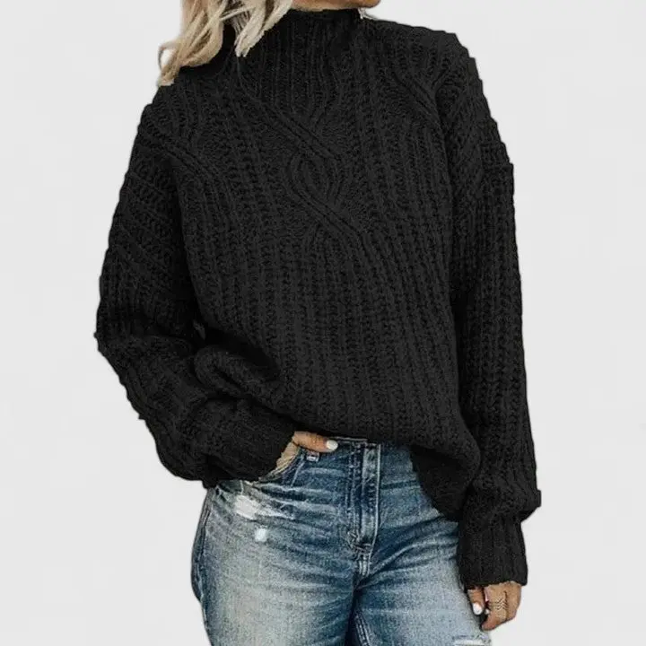 Helena | Vielseitige Damen Strickjacke mit Zopfmuster für Herbst