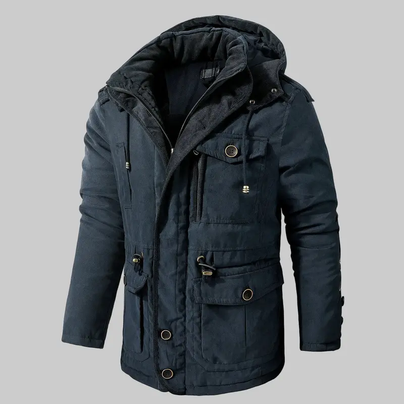 Herren-Parka Mit Kapuze Und Bündchen - Carlos