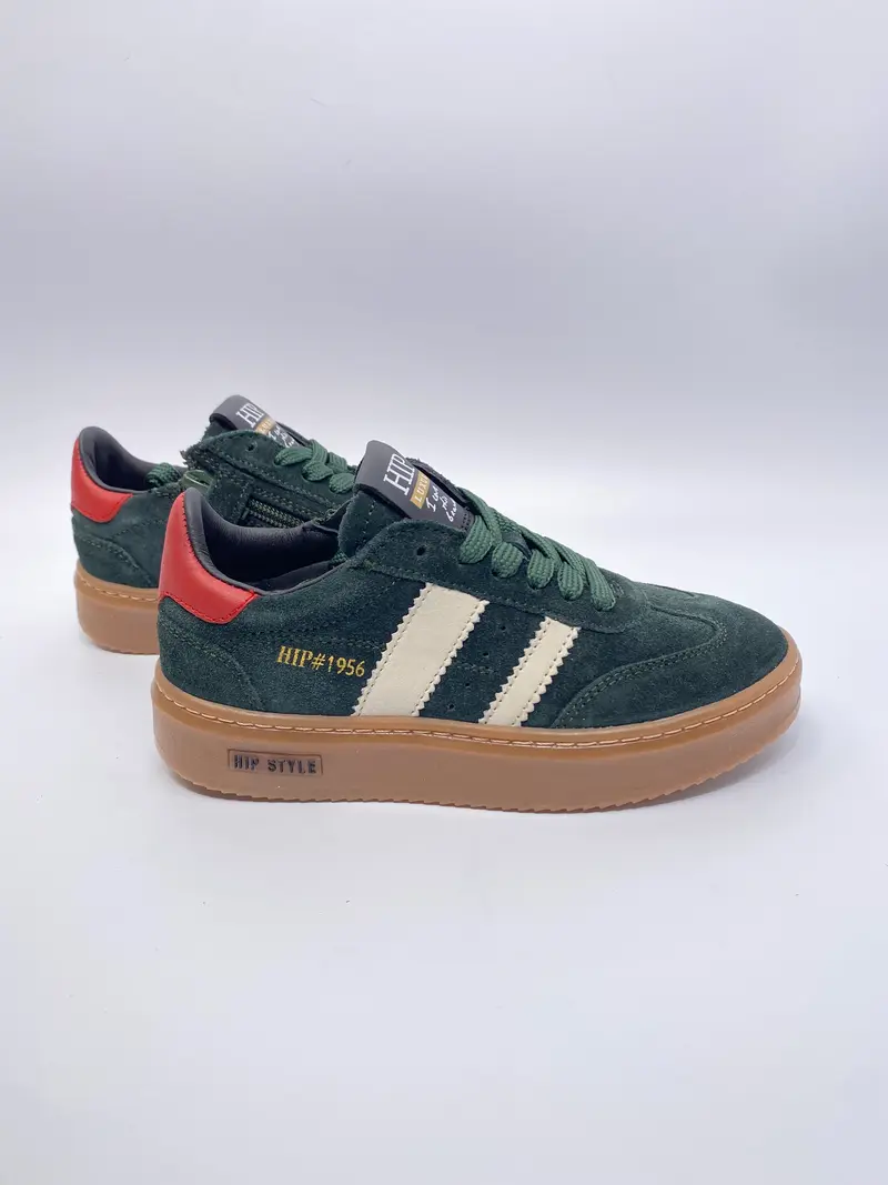 Hip H1411 donker groen sneaker