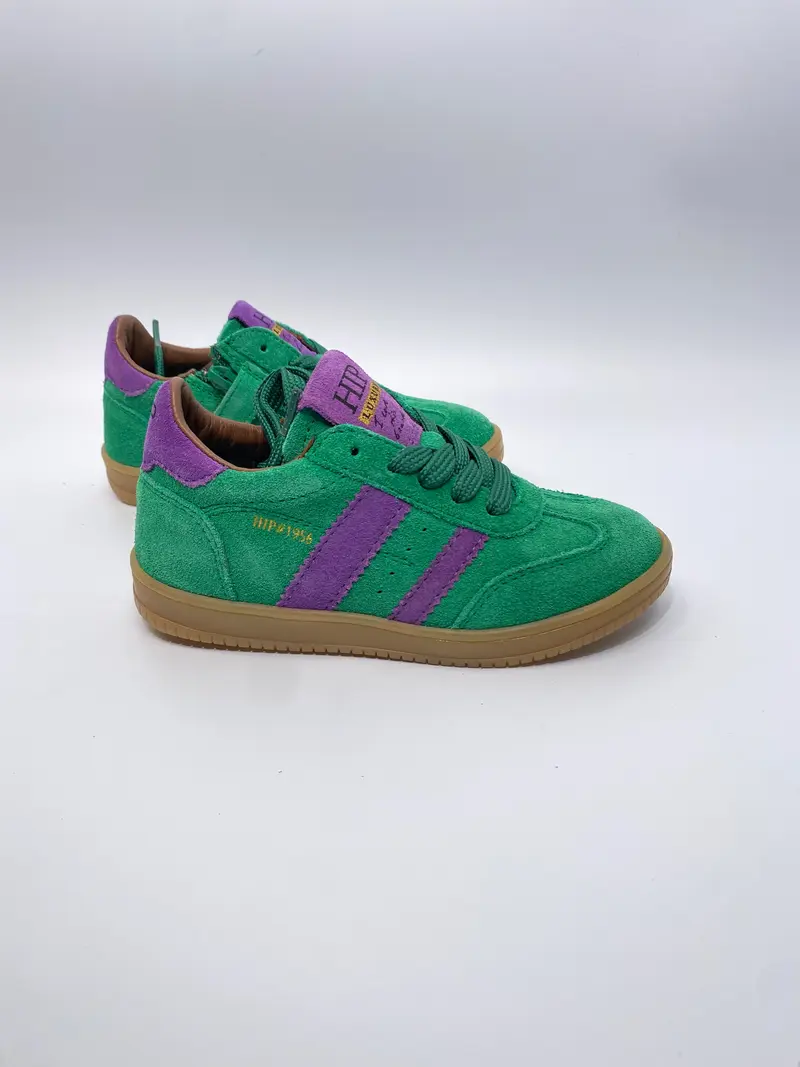 Hip H1511 groen paars sneaker