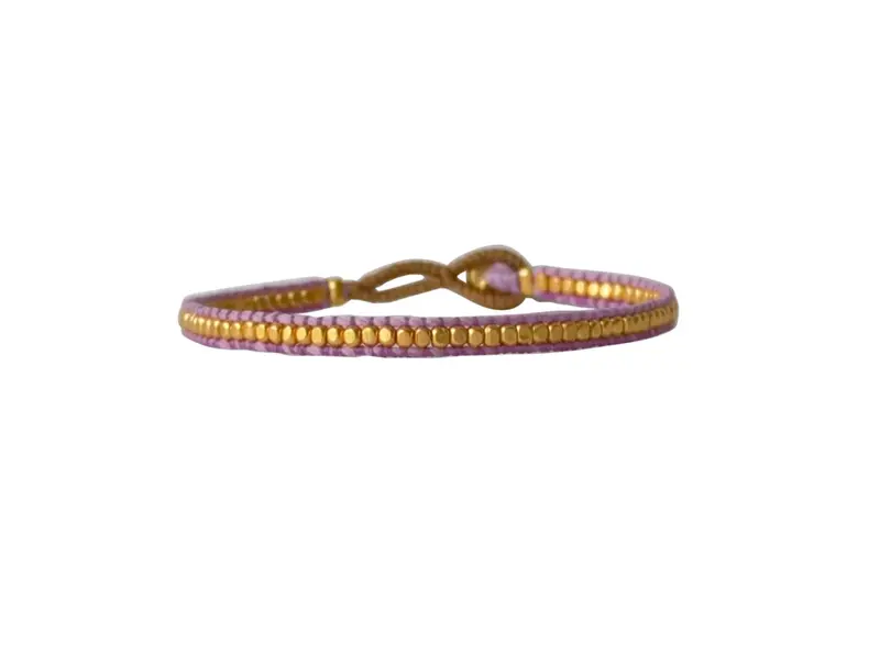 IBU jewels FL05 bracelet jill gold lavender